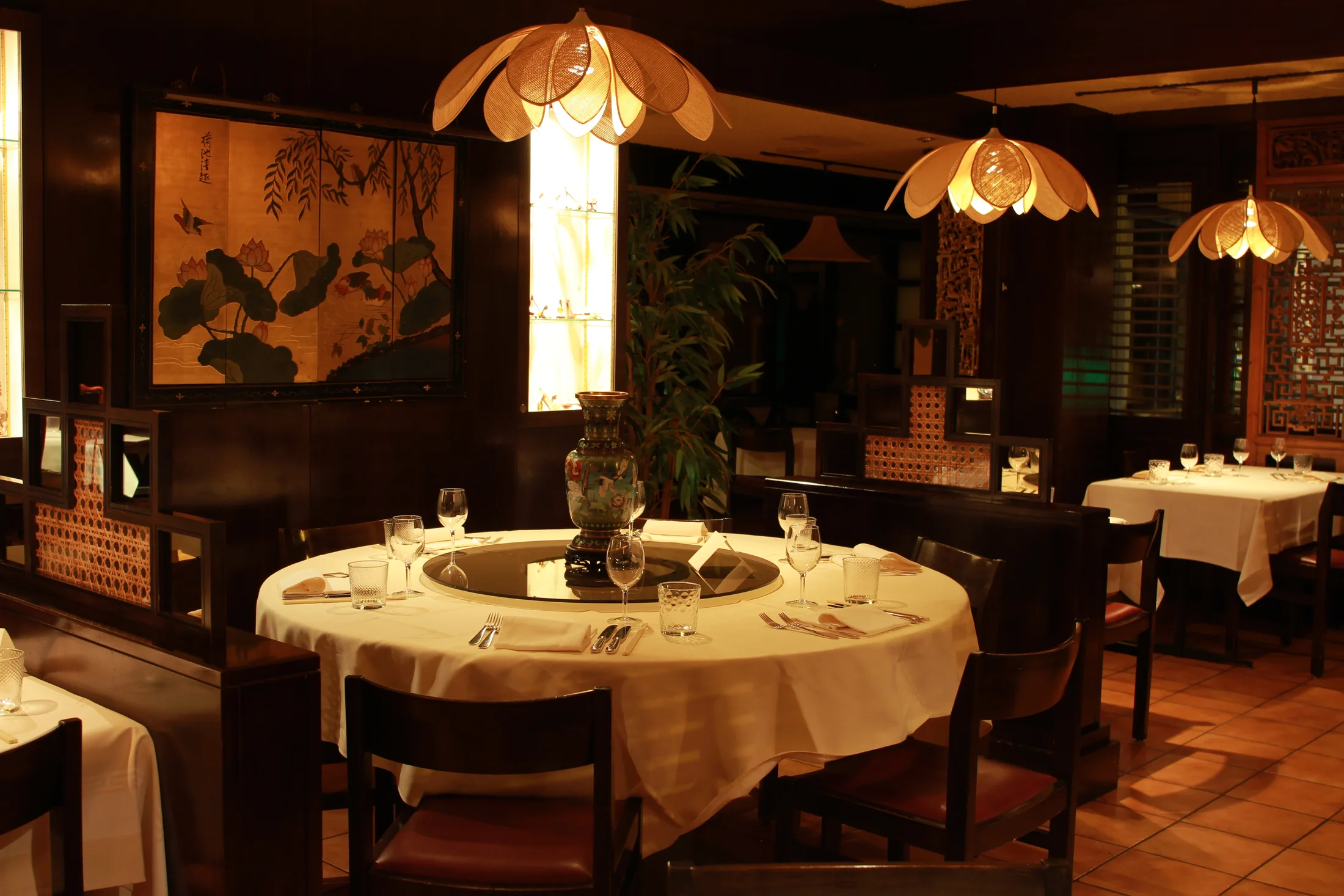 Salle historique du restaurant Kwong Ming à Martigny
