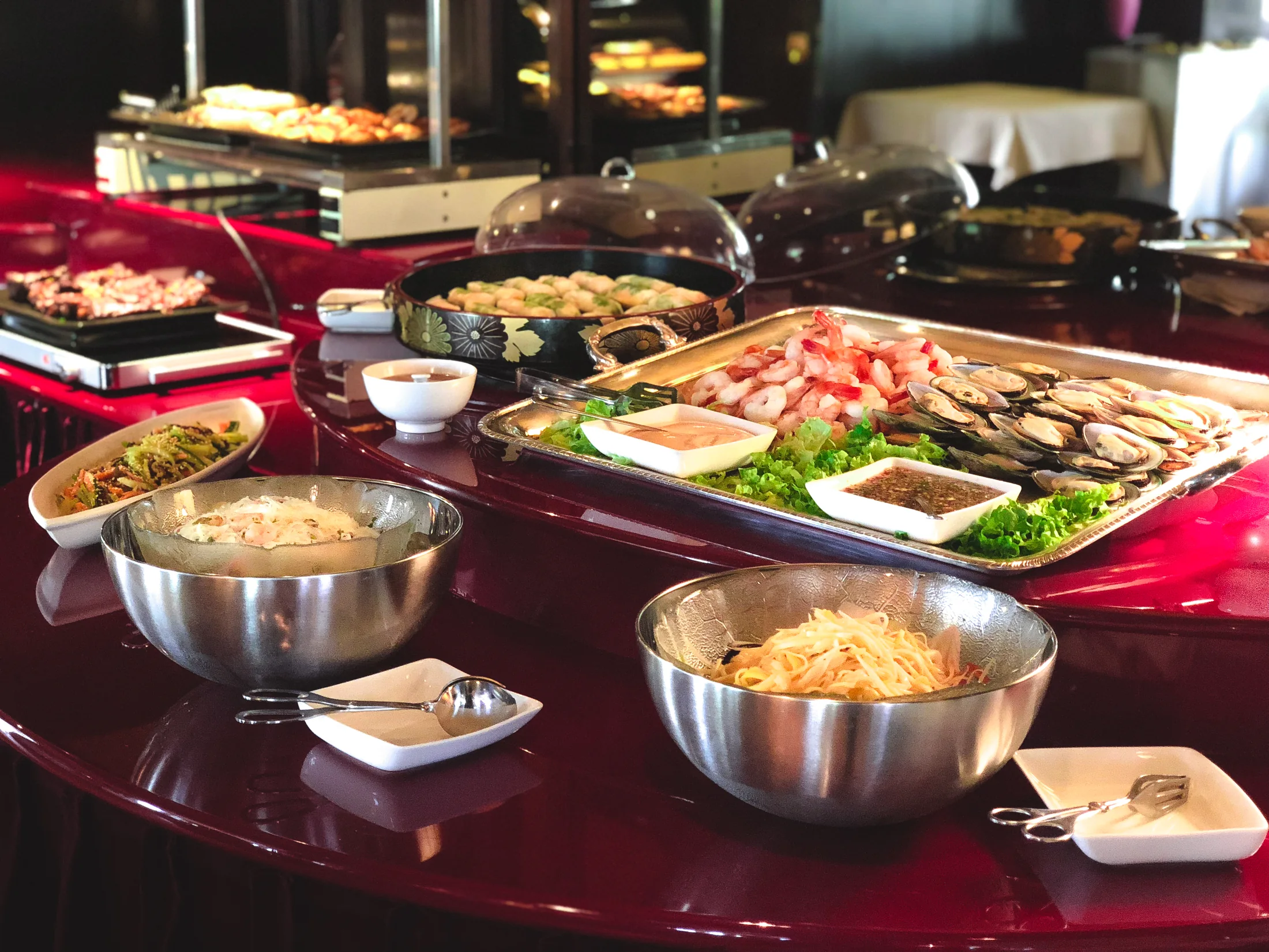 Buffet présenté au restaurant